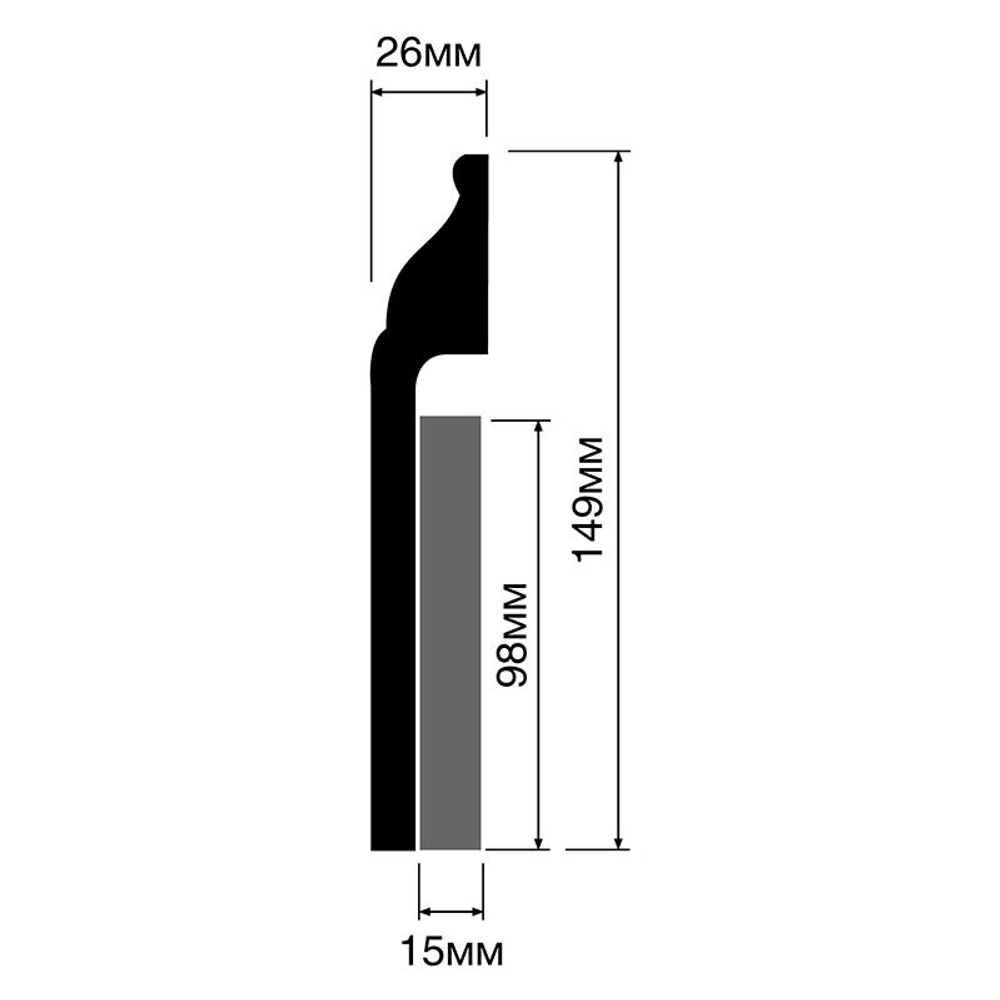 Hi WOOD B150 (149*26*2000мм)