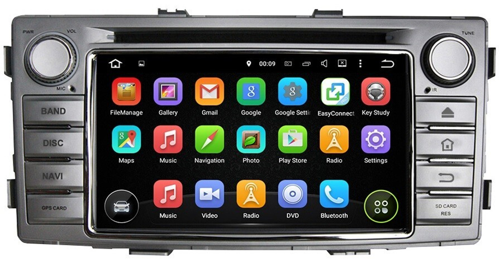 Магнитола для Toyota Hilux 2011-2015 - Carmedia KD-6230-P5-32 на Android 10, 8-ядер, 4ГБ-32ГБ