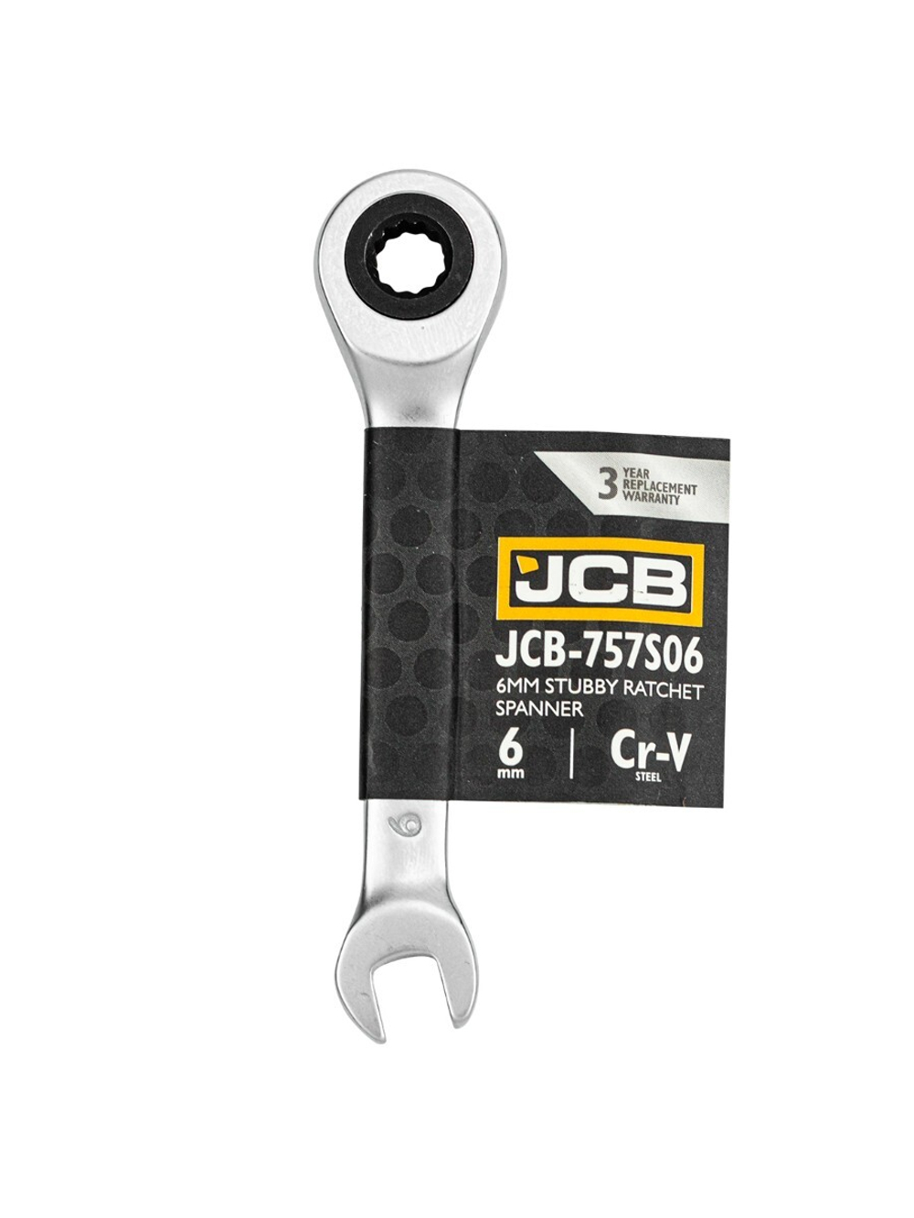 Ключ трещоточный короткий 6мм JCB JCB-757S06