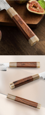 Кухонный нож Xinzuo X05Z Utility нож 5,5 дюймов клинок ZDP189 рукоять железное дерево и кость, длина лезвия 14 см