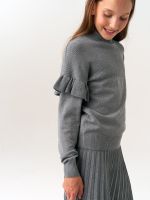 Джемпер для девочки AT244 серый