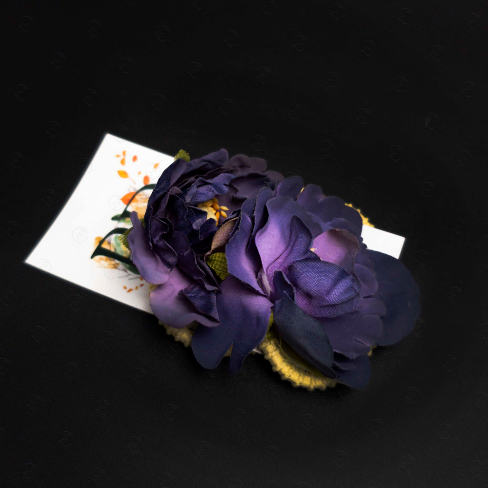 Набор резинок для волос Pankigno Design с цветками пионов (2 шт)