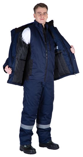 Жилет утепленный "Байкит", т.синий/черный