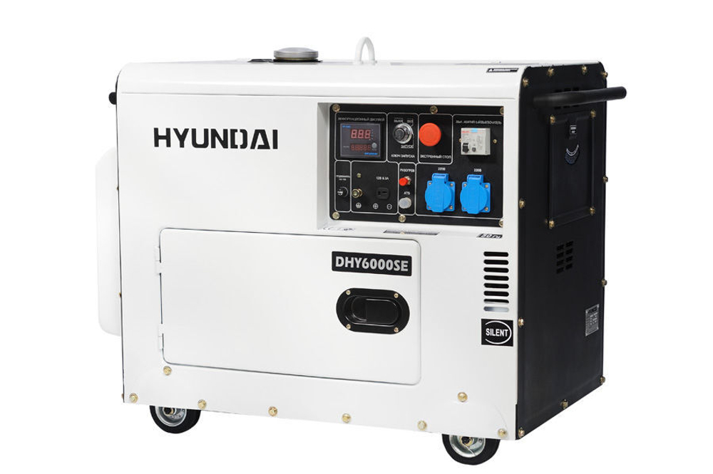 Дизельный генератор (5.5 кВт) HYUNDAI DHY 6000SE