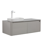 Тумба с раковиной Black&White Universe 120 см U915.1200 L glossy light grey