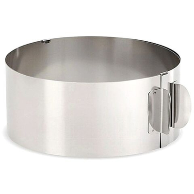 Форма для выпечки сталь, кругл, регулируемая, диаметр 16-30 см, Мультидом, AN8-25