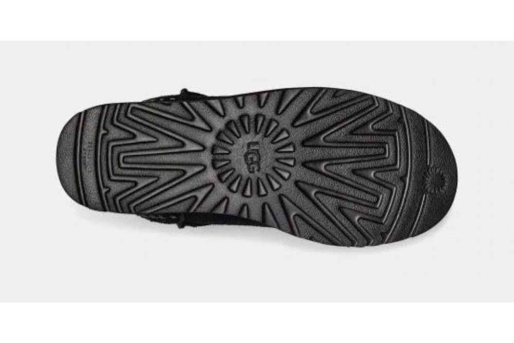 UGG Mens Classic Mini Deco Suede Boot Black