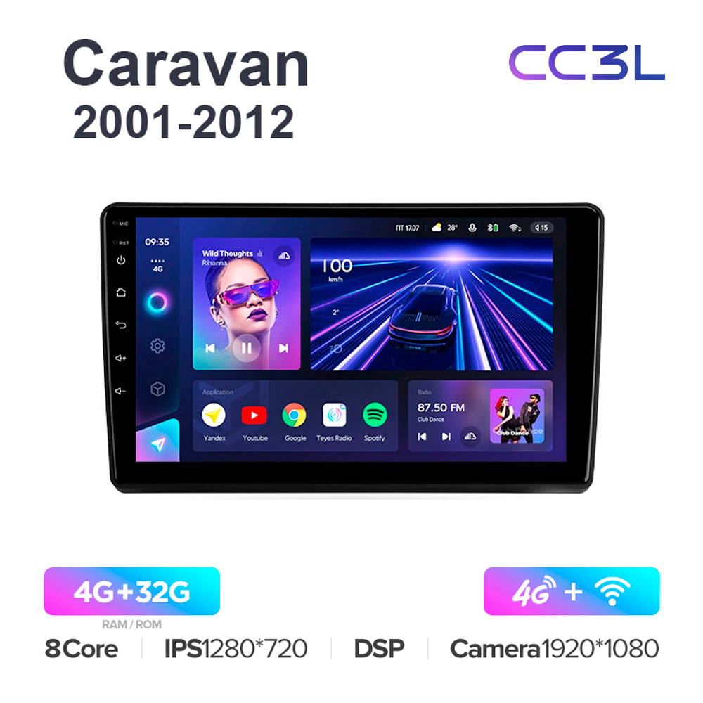 Teyes CC3L 9"для Nissan Caravan 2001-2012