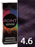 POINT. Краска для волос, тон №4.6, Шатен фиолетовый 100мл