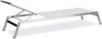 Шезлонг-лежак металлический Papatya Zen, белый