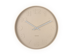Часы настенные Karlsson MR BROWN Present Time Бежевый