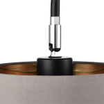 8037/1T MODERNI LN26 461 черный/серый/золотой, металл/текстиль Настольная лампа Е27 60W 220V ELSA