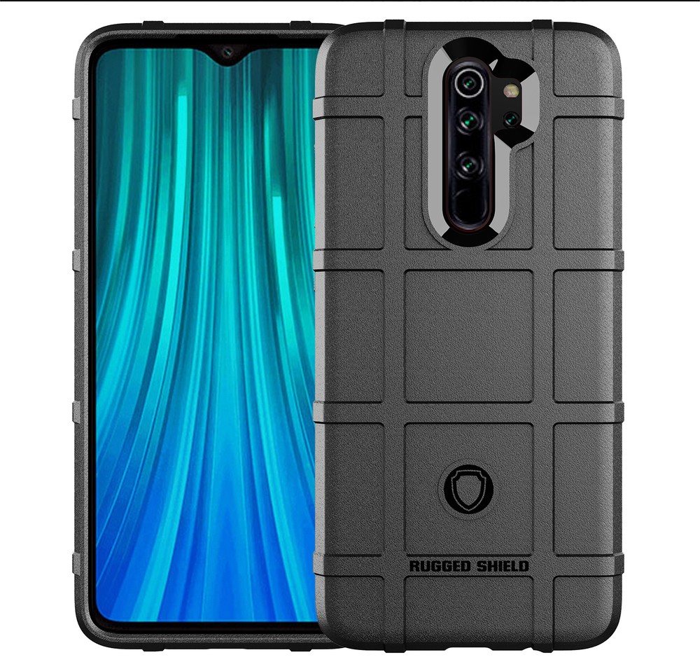 Чехол для Xiaomi Redmi Note 8 Pro цвет Black (черный), серия Armor от Caseport