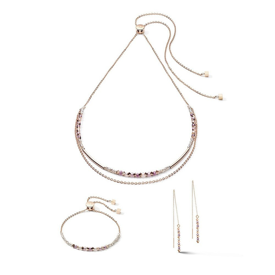 Браслет Coeur de Lion Rose Gold Lilac 5073/30-0829 цвет розовый, золотой