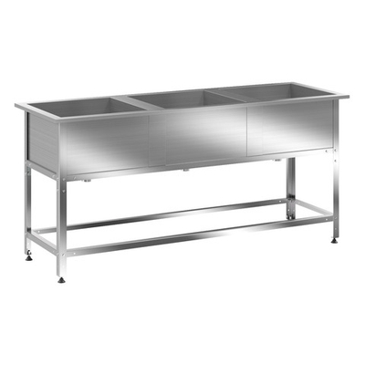 Ванна моечная ВМС-3/600 (2100х700х850, размер мойки 600х600х400)