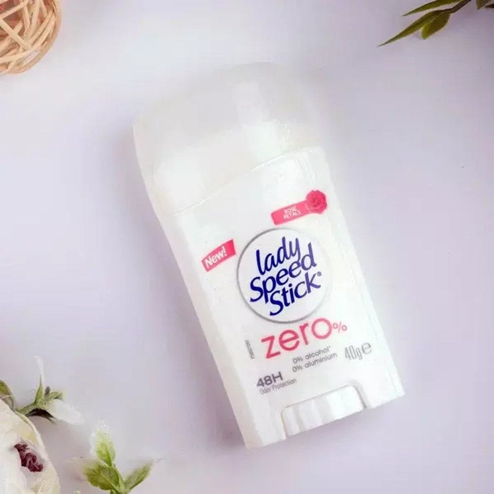LADY SPEED STICK Део-стик 50 мл ZERO% ROSE/РОЗА*12 eng белый флакон