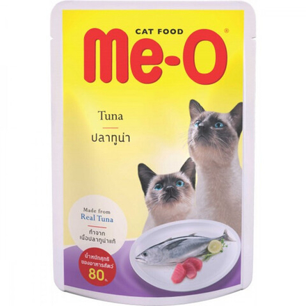 МЕ-О Паучи для кошек Тунец в желе 80г