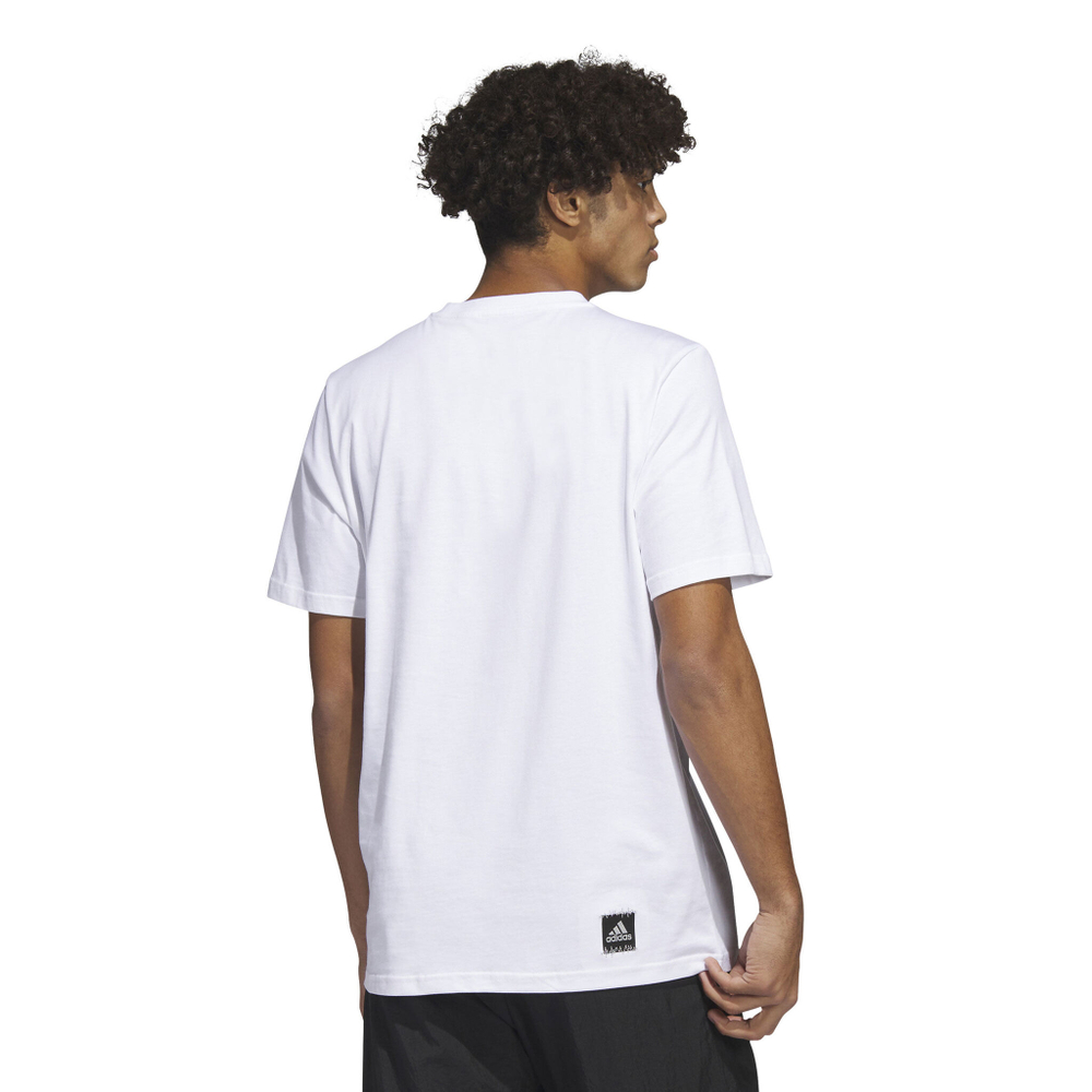 Мужское теннисное поло adidas Power Logo Foil T-Shirt Men - White, Grey