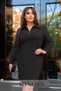 Платье 23-31-черный Minova