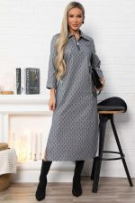 Платье Лоуренс НЬЮ (темно-серое) П14877-18М LT Collection