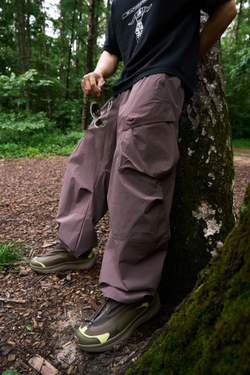 Брюки Nothomme Blue Outdoor Water-Repellent Adjustable Cargo Pants "Pottery Brown"