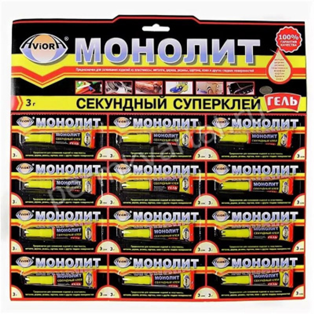 Клей Монолит 403-001 3гр блистер 12 шт