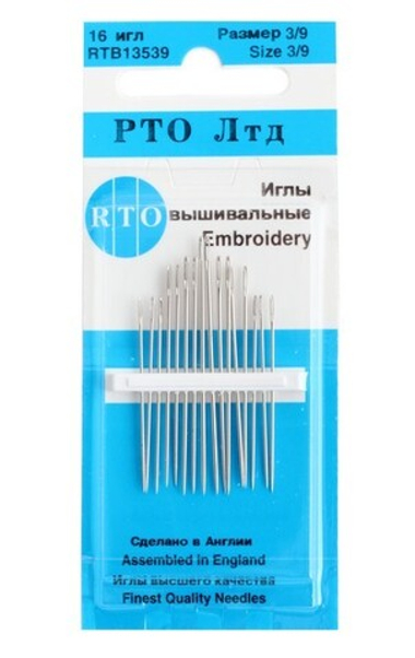 Иглы вышивальные 3/9 13539 RTO