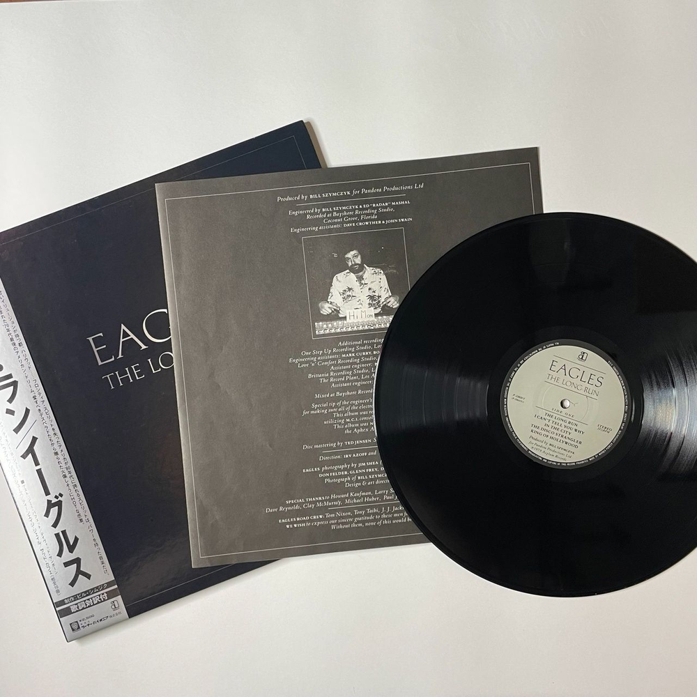 Винтажная виниловая пластинка LP Eagles The Long Run (Japan 1979) (Obi) Heartache Tonight