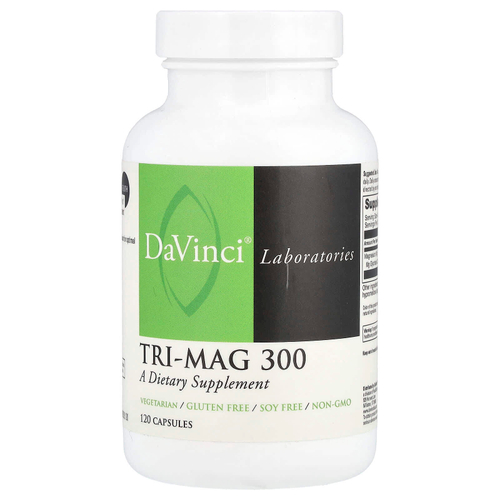 DaVinci Laboratories, Tri-Mag 300, 120 капсул (75 мг в капсуле)
