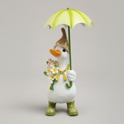 СТАТУЭТКА "УТКА ПОД ЗОНТИКОМ" 11Х11Х20 СМ