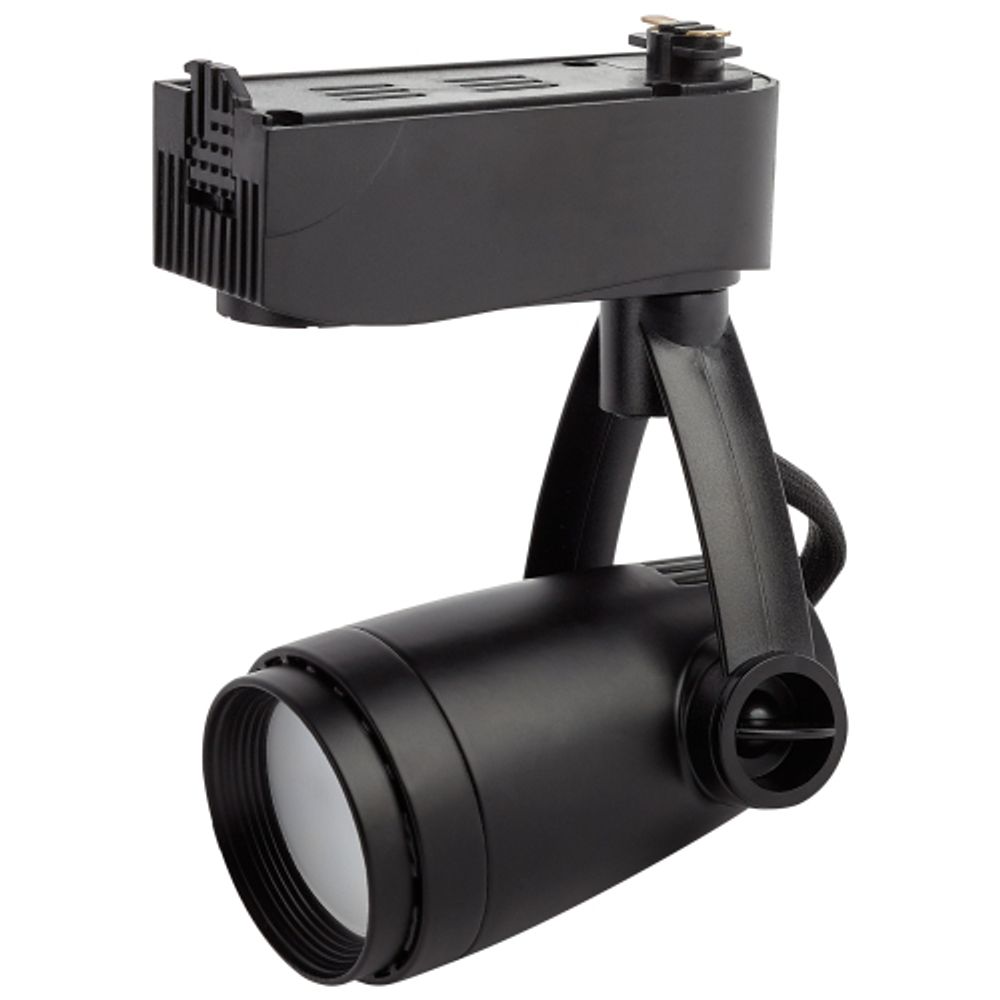 Трековый светильник однофазный ЭРА TR12-GU10 BK под лампу MR16 черный | Однофазные светильники под лампу