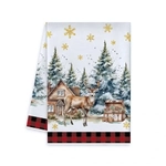 Полотенце кухонное «Wishes - Зимний лес» 40*57 см, микрофибра 200 гр/м2
