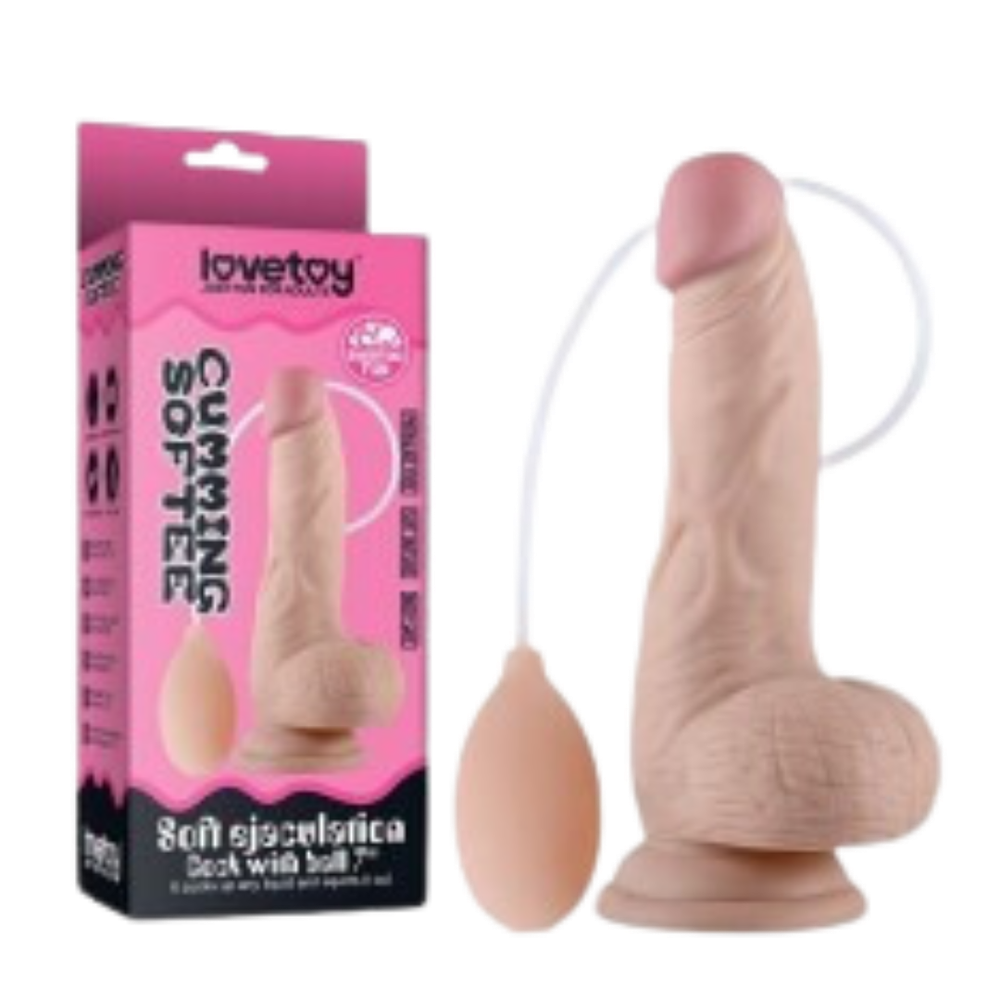 Фаллоимитатор с имитацией семяизвержения Cumming Softee