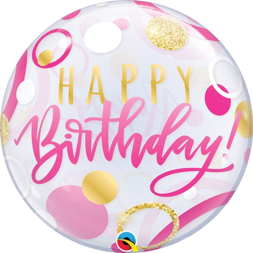 П BUBBLE 22&quot; HB Круги розово-золотые