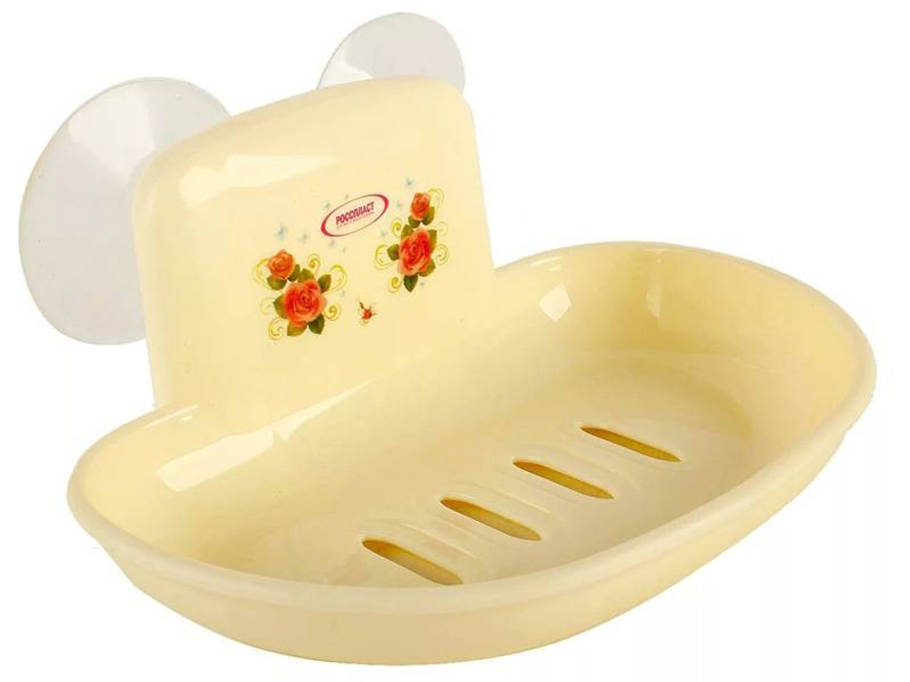 Мыльница большая, цвет кремовый