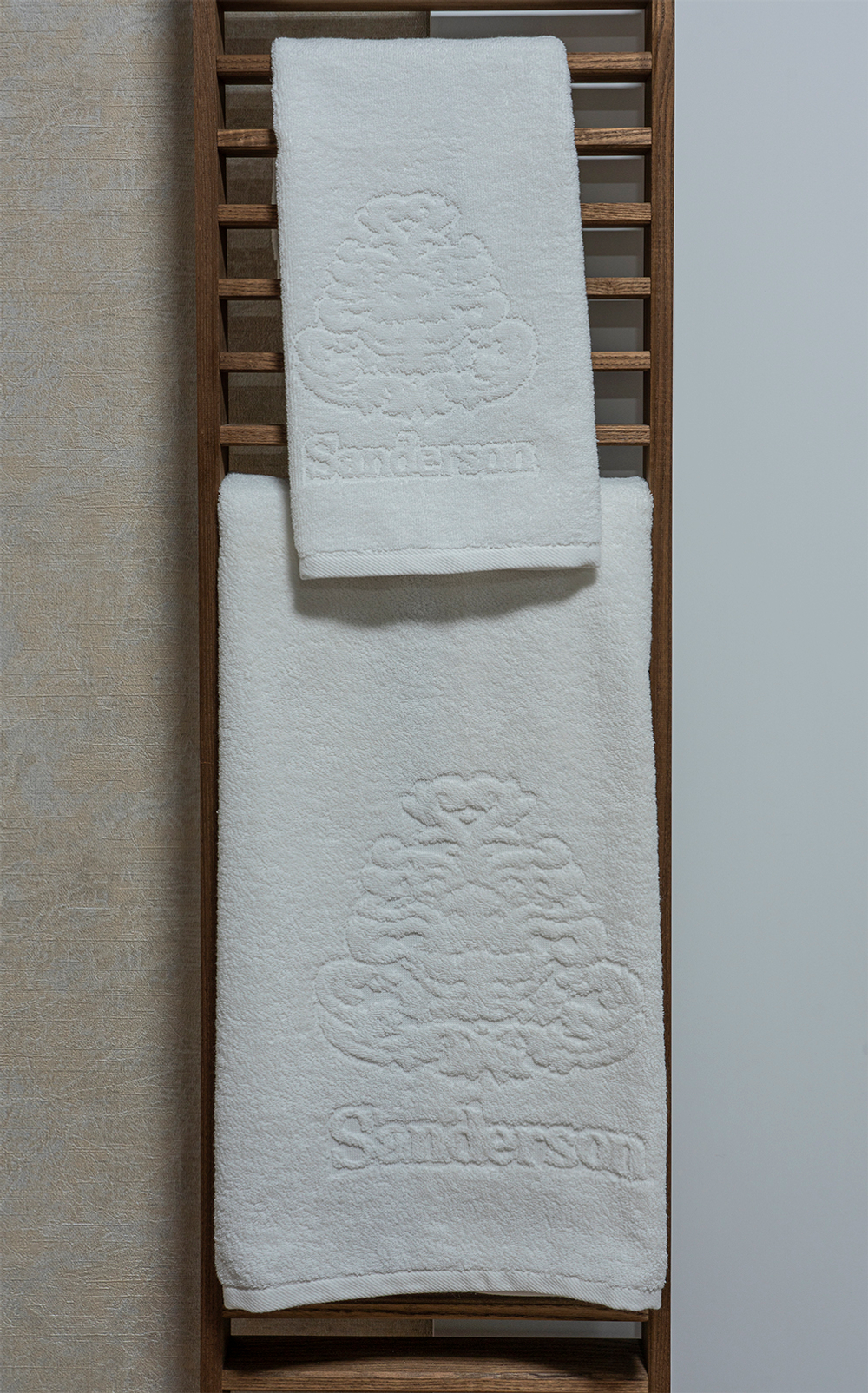 Набор полотенец 2шт Palombella Sanderson Logo bianco белый