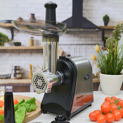 Мясорубка Sakura SA-6433 1800Вт реверс, комплект насадок