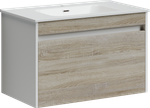 Тумба с раковиной Sancos Smart, 79 см., эмаль белый, SM80E