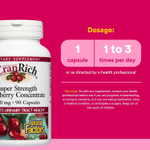 Natural Factors, CranRich®, концентрат клюквы, суперсила, 500 мг, 90 капсул