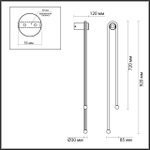 6633/18WL ODL Светильник LED 18Вт 3000К 220В IP20 HIGHTECH