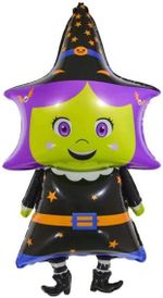 Шар-фигура, фольга, "Маленькая ведьмочка" (Falali), 39"/99 см (БГ-35)