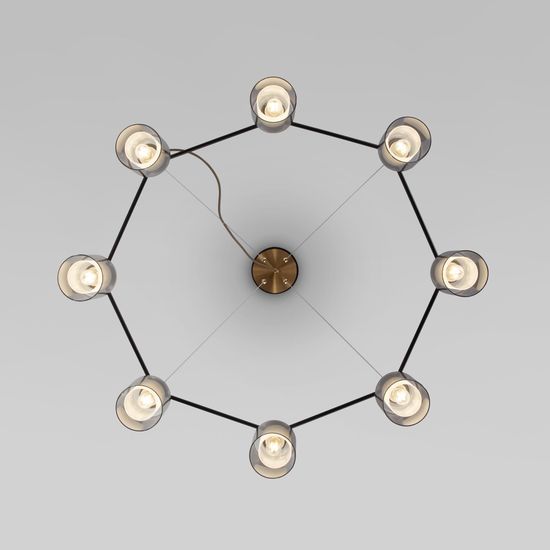 70219/8 / подвесной светильник / черный/античная бронза