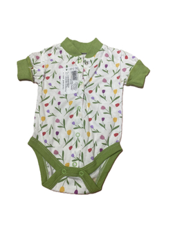 Боди короткий рукав на кнопках швы наружу из кулирки (100% хлопок) на рост 56 см