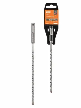 Бур по бетону, 6х 210×150 мм, SDS-Plus, 4 резца, пластиковый держатель, "Рубин" TDM SQ1094-0203