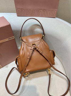 Miu Miu Leather Backpack 22 cm