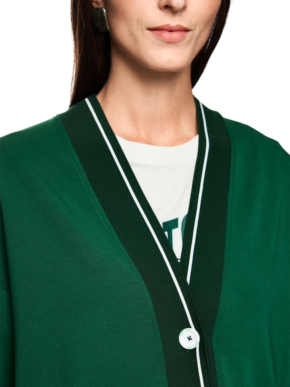 Кардиган из хлопка и модала