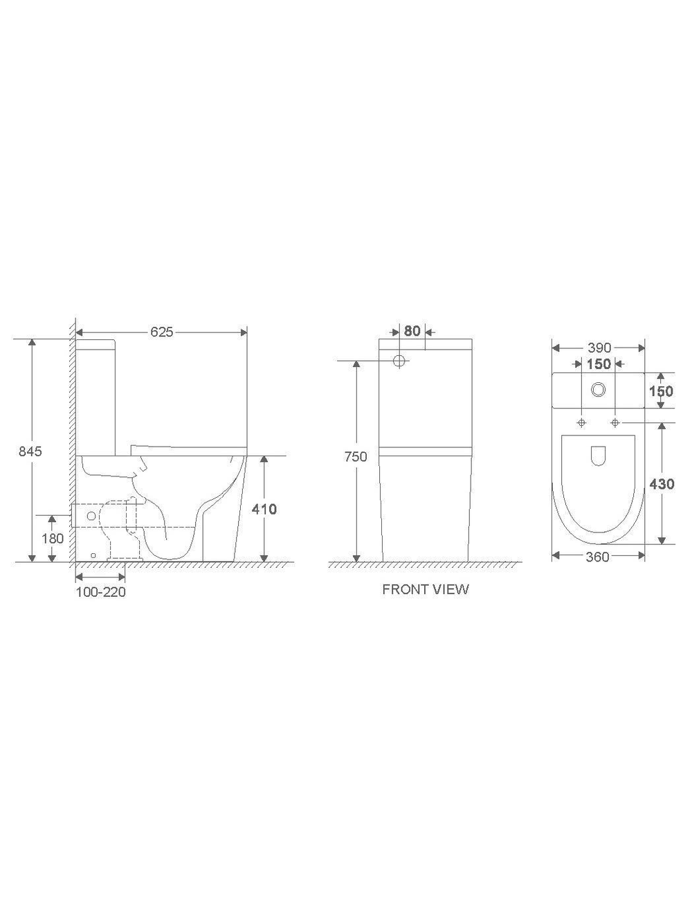 Унитаз компакт белый глянец WeltWasser WW SALZBACH 011 GL-WT  10000011688 белый глянец