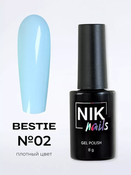 Гель лак NIK nails Bestie № 02 8 g