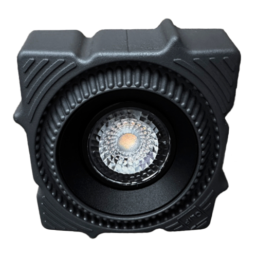 ST753.438.07 Св-к встр. светодиодный в натяжной ПВХ потолок Черный LED 1*7W 3000K 560Lm Ra80 60° IP20