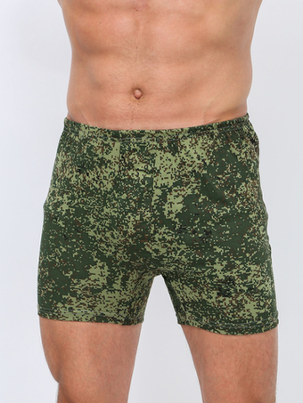 Армейские камуфляжные трикотажные трусы (пиксель)